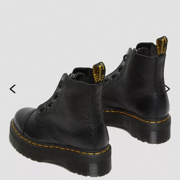 Dr. Martens SINCLAIR MILLED NAPPA LEATHER PLATFORM BOOTS - Picture 3 of 5